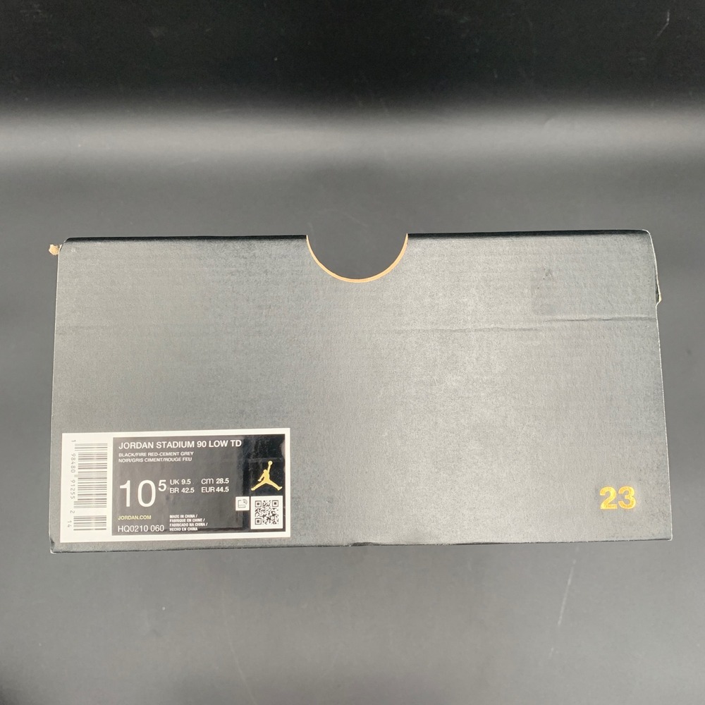 Nike Air Jordan Stadium 90 Baseball Cleats Black Grey Elephant HQ0210-060 10.5 - Picture 2 of 10